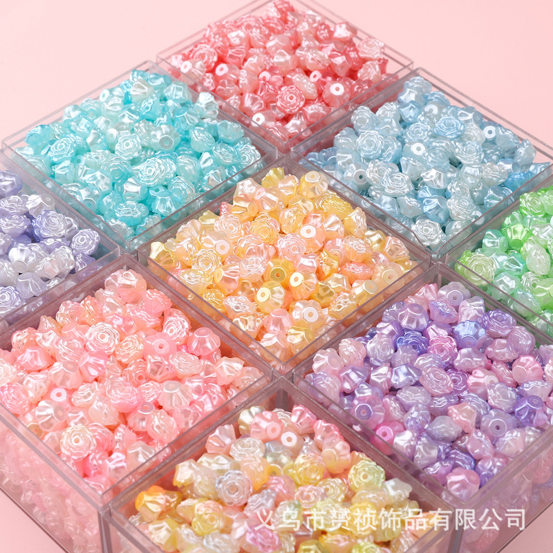 ABS パールフラワービーズアクセサリーペンダント手作り diy ブレスレットネックレスイヤリングジュエリー材料アクセサリー|undefined