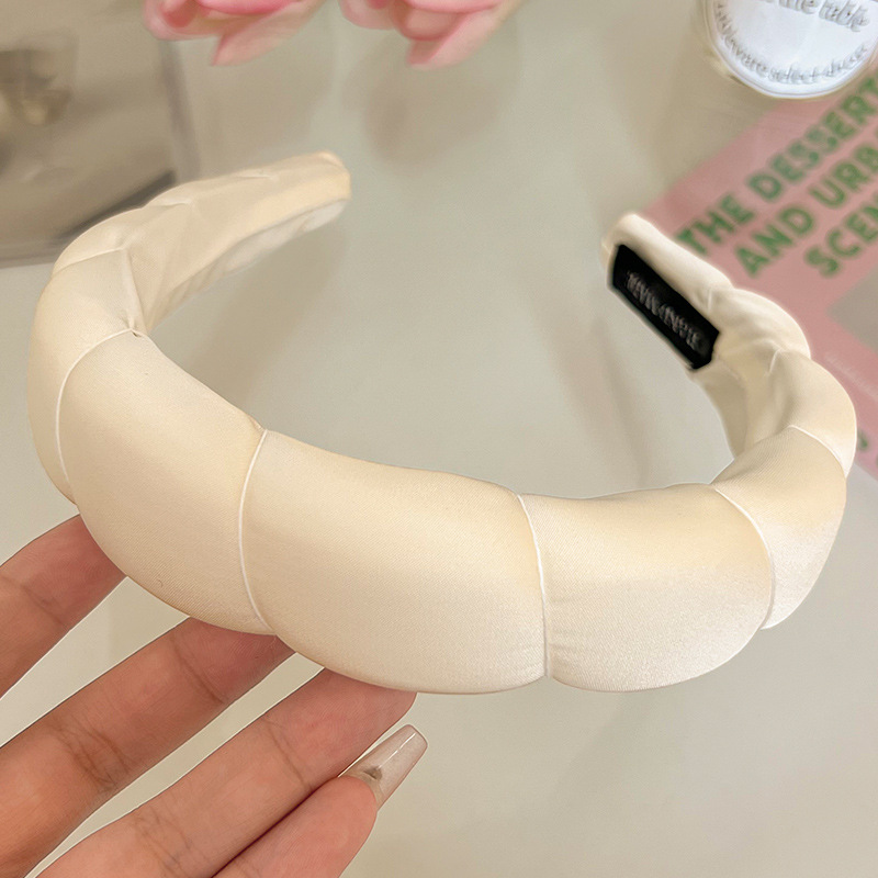 Esponja diadema accesorios para el cabello horquilla femenina invierno alta Cráneo presión superior lavado de cabello diadema Internet celebridad 2023 nuevo paquete de cabello tocado