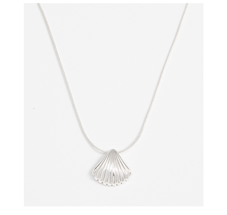 Vacation Shell Brass Plating Pendant Necklace 1 Piece