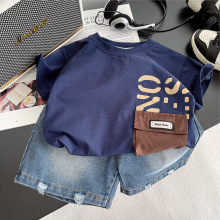 男童夏装套装夏款2025新款儿童男孩夏季短袖运动服中小童两件套潮