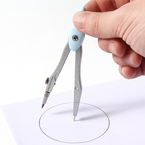 Compasas de estudiantes de dibujo profesional de compás metálica 2 piezas conjunto multifuncional de herramientas de dibujo de geometría de medición