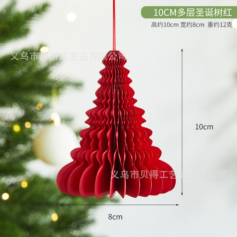 Decoraciones de Navidad, adornos de árbol de Navidad, colgantes de Navidad plegables, adornos de árbol de Navidad, árbol de mesa, árbol de Navidad