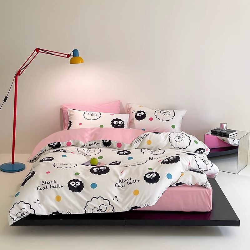 100% algodón colcha cubierta de colcha una sola pieza 150x200x230 algodón cuatro estaciones colcha universal cama de cuatro piezas set4