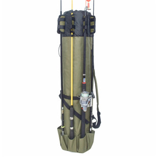 Outdoor Long Rod Bag Fish Rod Bag Fishing Gear Bag Water-repellent Multi-pocket Fishing Bag Army Green Fishing Gear Bag for Foreign Trade Export