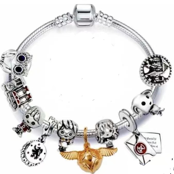 Panjia Diy de dibujos animados con cuentas encanto pulsera transfronteriza suministro directo de fábrica al por mayor Mickey Mouse pulsera