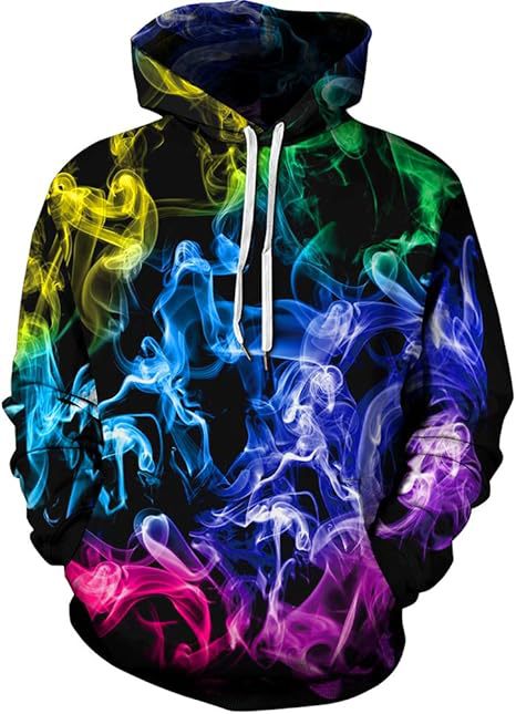 Europa y América AliExpress venta caliente transfronteriza 3D impresión digital hombres sueltos de manga larga con cordón bolsa de parche suéter con capucha en stock