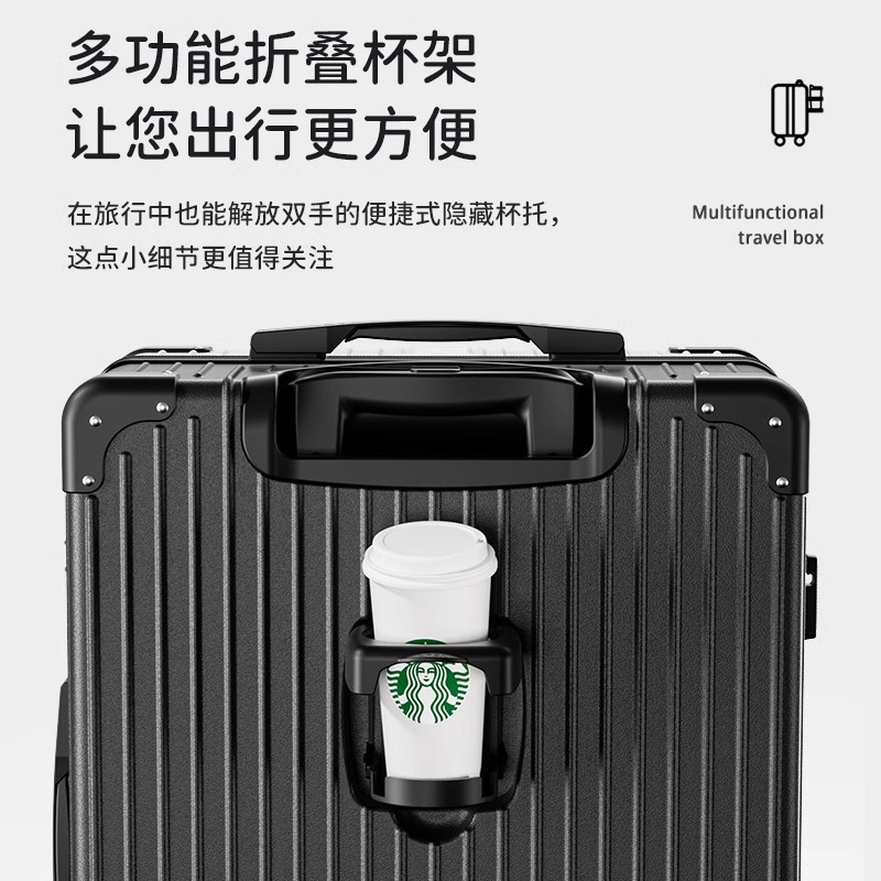 Maleta Marco de aluminio 20 Maleta trolley Rueda universal 24 Maleta para estudiantes masculinos y femeninos 26 Caja de contraseña Gran capacidad 29 pulgadas