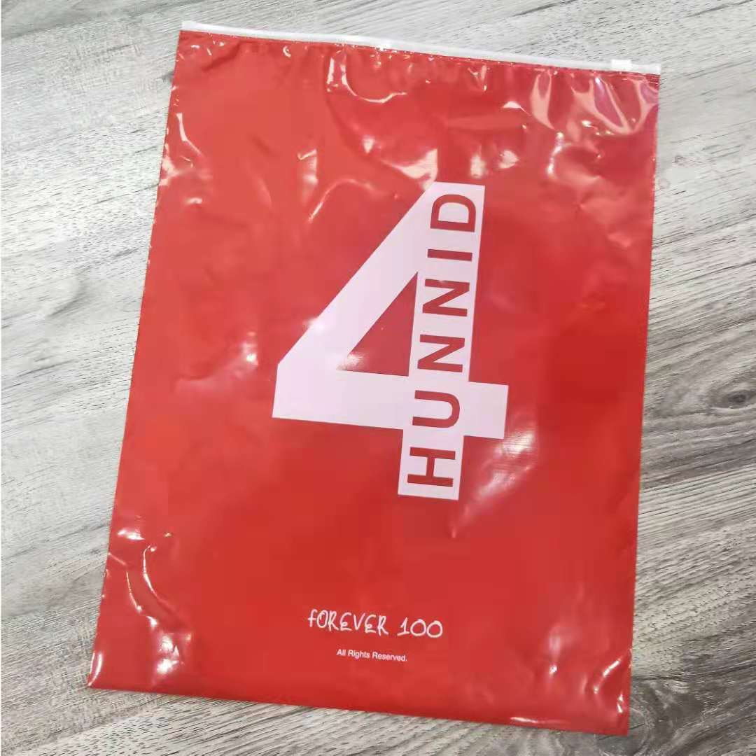4HUNNID red clothing bag bags bag zipper 30*40