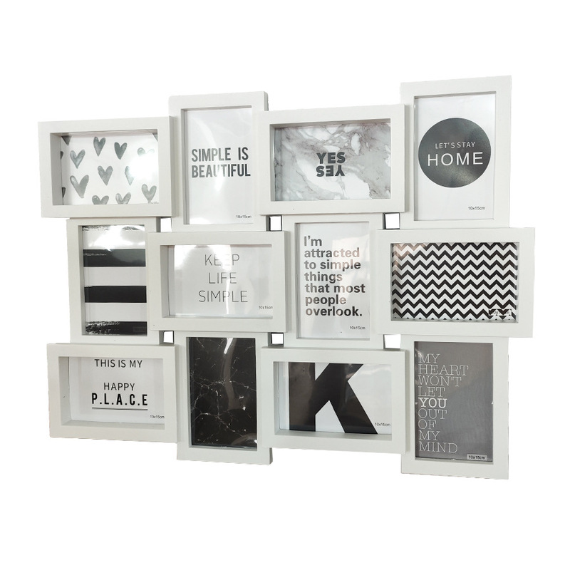 Black and White Plastic Six-Inch 12-Piece Photo Frame for Wall Hanging, Suitable for Horizontal and Vertical Use, Wholesale for Cross-Border Foreign Trade Export Black and White Plastic Six-Inch 12-Piece Photo Frame for Wall Hanging, Suitable for Horizontal and Vertical Use, Wholesale for Cross-Border Foreign Trade Export