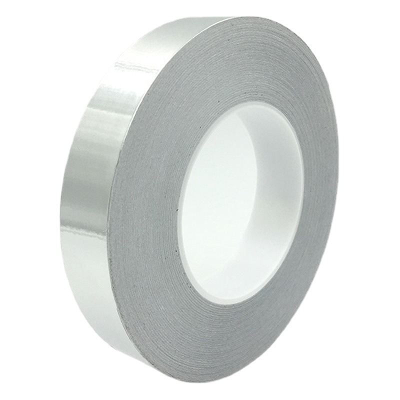 Cinta de papel de aluminio conductora de doble cara Aislamiento térmico de aluminio puro autoadhesivo Papel de aluminio resistente a altas temperaturas Papel de aluminio de doble guía Protección electromagnética Aislamiento térmico