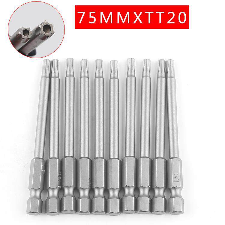 Plumflower 75mm fuerte magnetismo cabeza de aire magnético cabeza de destornillador eléctrico alargado perforación eléctrica cabeza de destornillador
