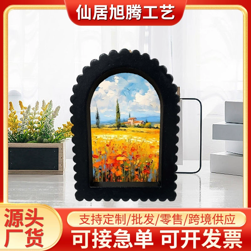 Индивидуальная легкая роскошная художественная гостиная, фоновая стена, декоративная живопись, комбинация, спальня, французский ресторан, ретро, ​​висящая картина, американская фреска