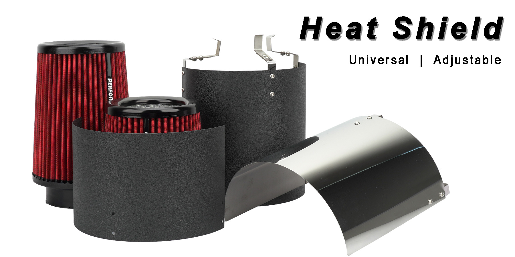Car air intake modified winter mushroom head air filter heat shield stainless steel universal windshield protective cover adjustable