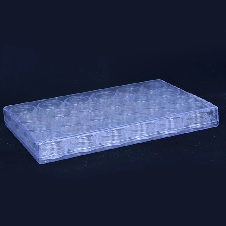 Embotellada transparente caja de cuentas de acrílico de almacenamiento de plástico frasco [Caja de almacenamiento] Herramienta de bricolaje hecho a mano Nico joyería