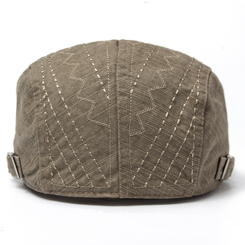 Spring, summer, and autumn berets, casual cotton sun shading duckbill men's forward hat, new trend_voghion.com