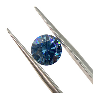 Wuzhou Color Moissanite Wholesale Purple Blue Yellow Red Champagne Bare Stone 1/2/3 Karat