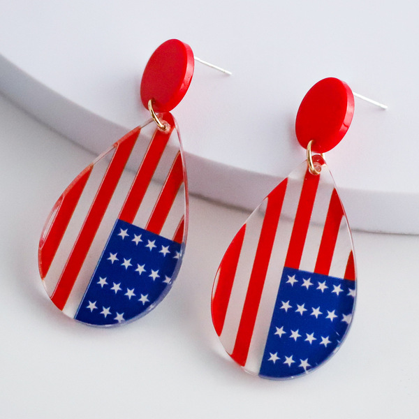 creative acrylic earrings drop-shaped