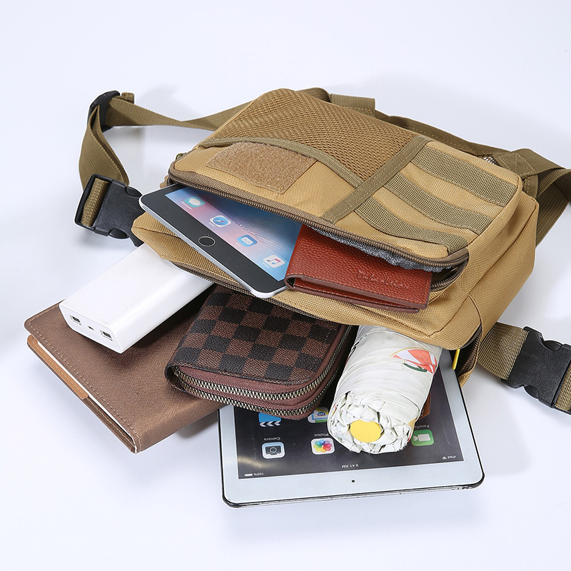 Nuevo estilo spot bolsa de pecho táctica bolsa de chaleco deportivo para correr bolsa de funciones de camuflaje chaleco casual de moda bolsa de pecho al por mayor