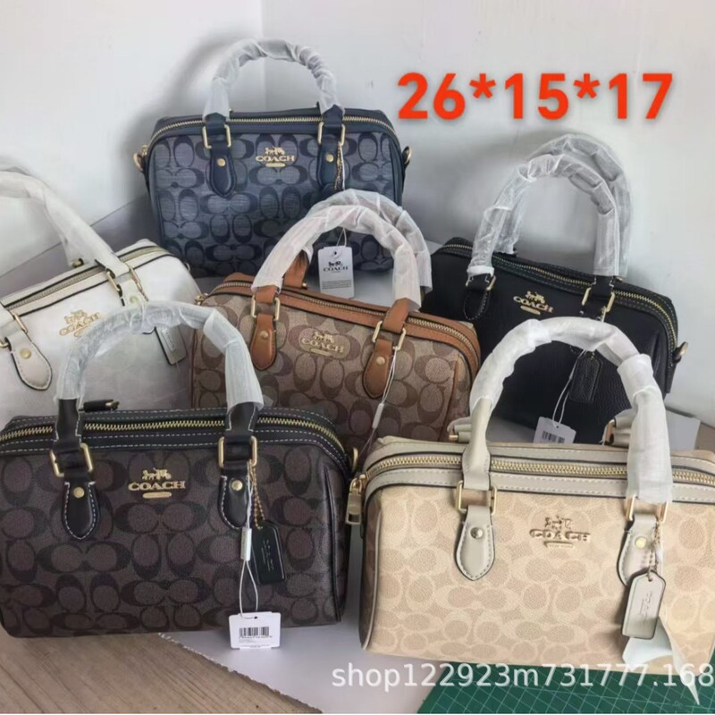 Koujia 2025 Retro Large Boston Pillow Bag Handbag Vintage Monogram Fashion Versatile Crossbody Shoulder Bag for Women Koujia 2025 Retro Large Boston Pillow Bag Handbag Vintage Monogram Fashion Versatile Crossbody Shoulder Bag for Women
