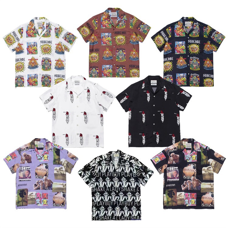 GUILTYPARTIES TIGER joint name sublime band sunflower Hawaiian short sleeve shirt men and women