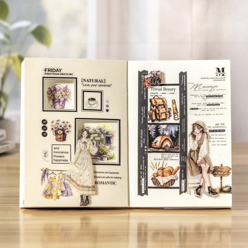 Ketchup Girl Professional Theme Bobina Pegatinas Variedad Professional Master Series 6 estilos 20 hojas en material doble