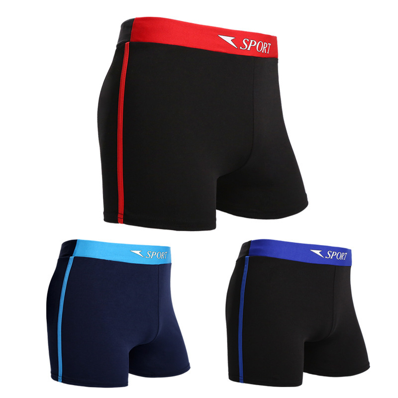 Adult swimming trunks men's boxer wide waist swimming trunks hot spring beach comfortable anti-embarrassment men's swimming trunks manufacturers wholesale