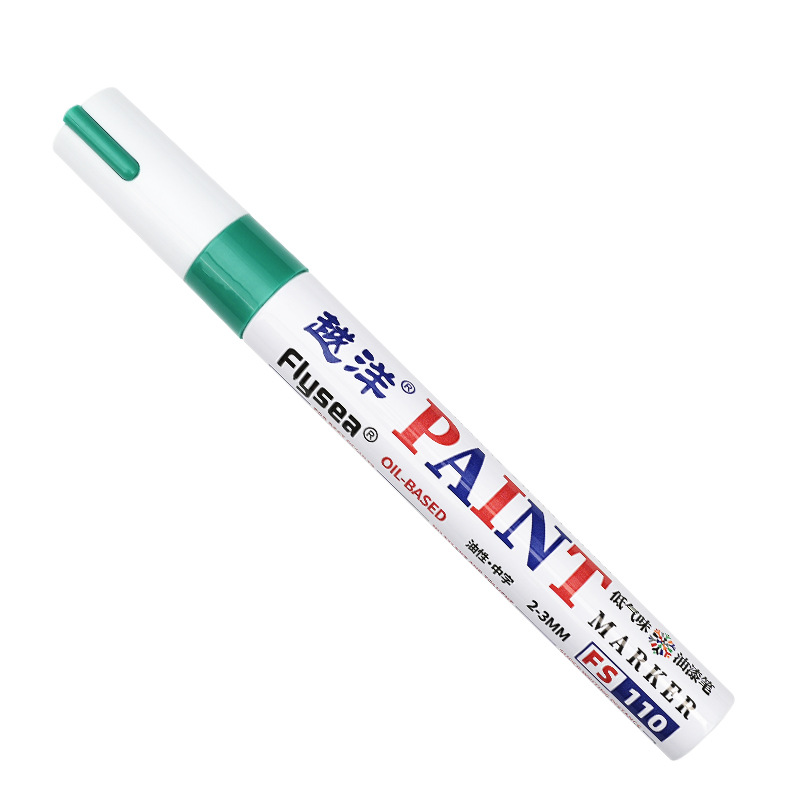 Yuanyang 12-color bajo olor impermeable metal pintura pluma artesanía coche neumático plástico vidrio graffiti pintura pluma