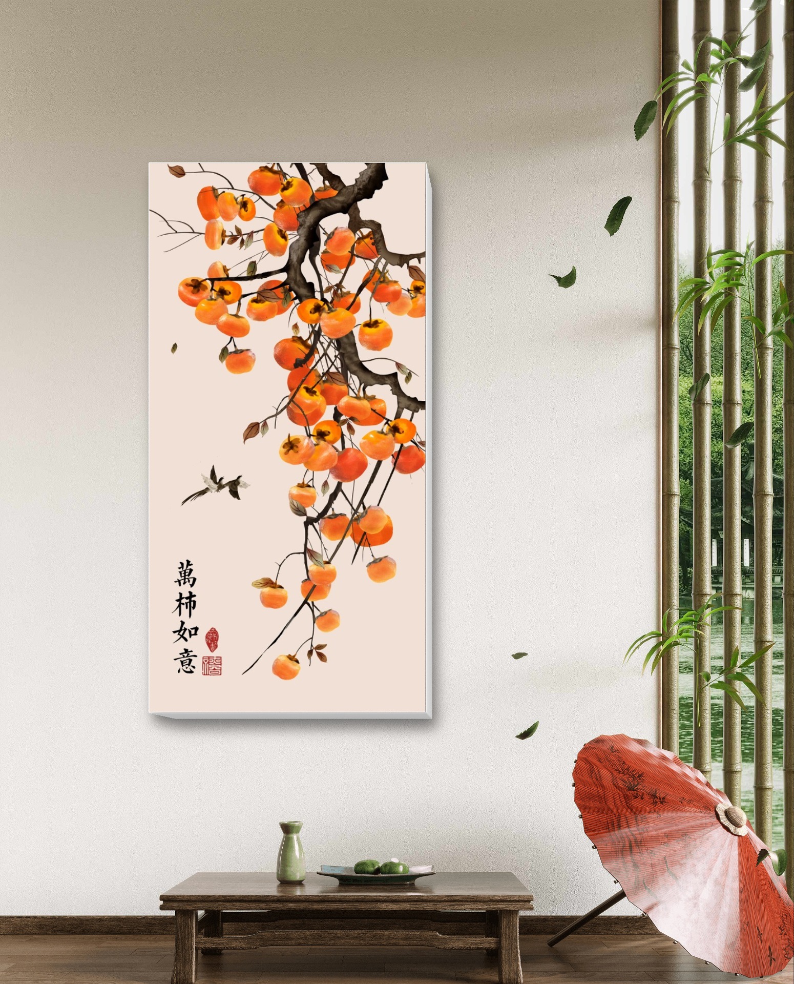 Frameless new Chinese -style indoor oil graphic print printing…