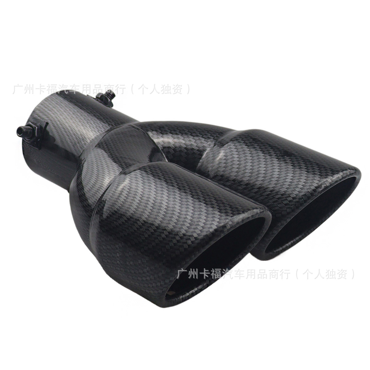 Exhaust Muffler Tip | Universal Exhaust pipe - straight-carbon-fiber-black