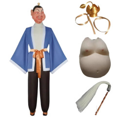哪吒闹海太乙真人cos服装全套佛陈头饰鞋子肚皮cosplay全套二次元