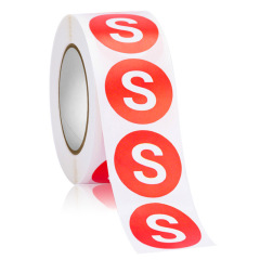 衣服尺碼大小貼紙帽子鞋子服裝型號標籤彩色尺碼貼圓形不乾膠標籤