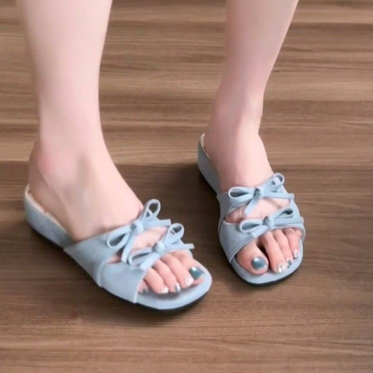 Moda retro hadas dulce arco rocío dedo de mano traposas 06 verano nuevo estilo pendiente con fondo grueso traposas image 3