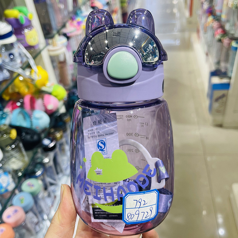 Futong Bears mini vasos de vidrio especial para estudiantes de jardín de infantes vasijas de plástico para estudiantes de escuela primaria vasos de agua mayoristas