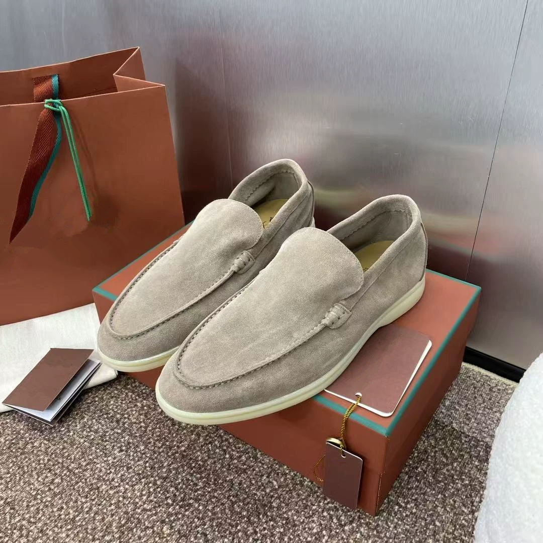 Loafers, genuine leather, high-end, soft sole, plus size