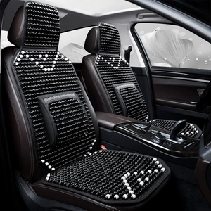 New Car Cool Cushion Massage Lumbar Cushion Seat Backrest Wooden Beads Waist Protection Cool Cushion Four Seasons General Motors Seat Cushion