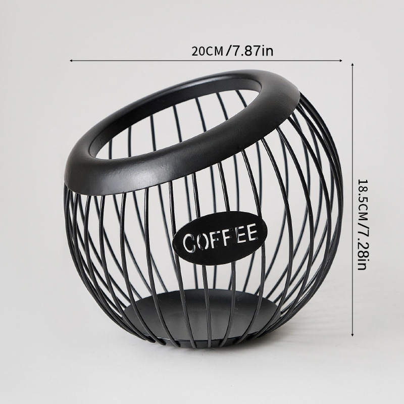 Decoración de escritorio europea con almacenamiento para dulces cápsulas de café barra o cafetería