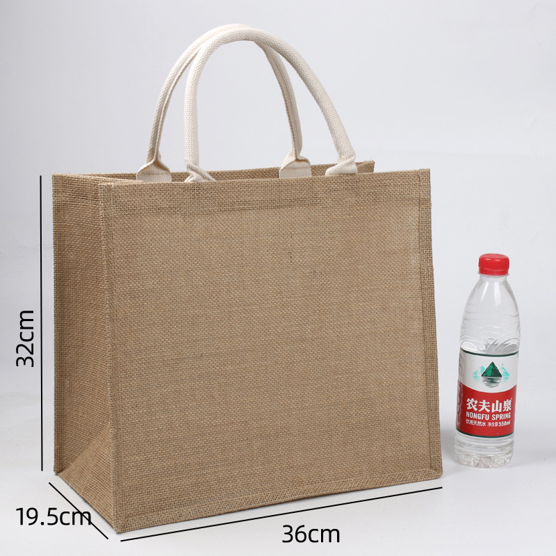 無印麻布手提げ袋卸売り良品お土産ショッピング亜綿麻黄麻袋diy手描き麻布バッグ|undefined