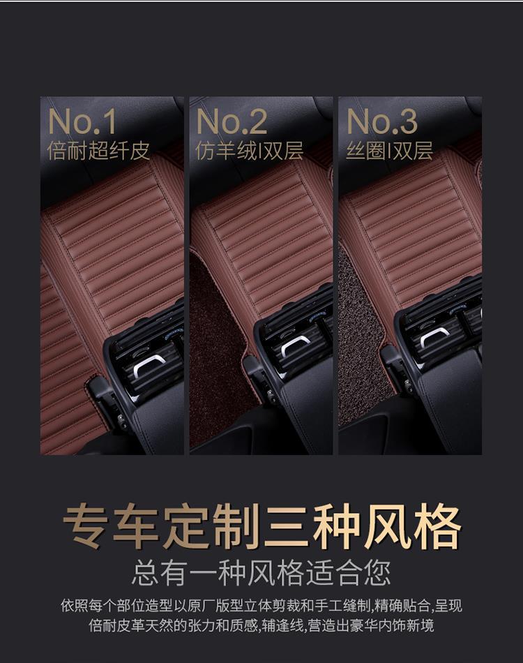 Suitable for 15/16/17/18/19 years old and new brilliance jinbei 750Li car mats surrounded by MPV7 seats