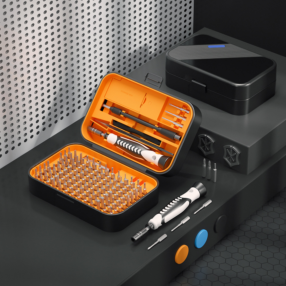 130合1多功能手动精密螺丝刀套装CRV手动工具螺丝刀套装