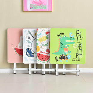 Children's Folding Table Household Dining Table Writing Work Table Learning Table Baby Eating Low Table Small Apartment Simple Square