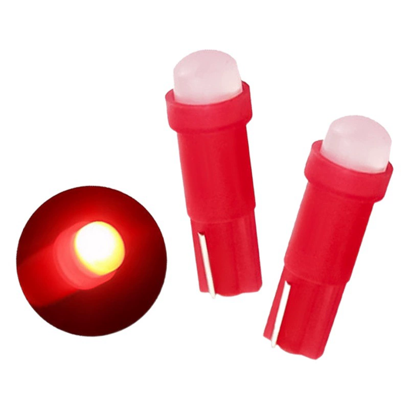 Автомобильный светодиодный приборный светильник Zhonghui T5 COB, центральный светильник для макияжа, автомобильный индикатор высокой яркости, сигнальная лампа