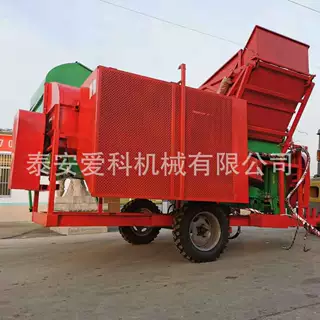 河南四轮车全自动花生摘果机自走式捡拾装箱摘果机打果机打秧机