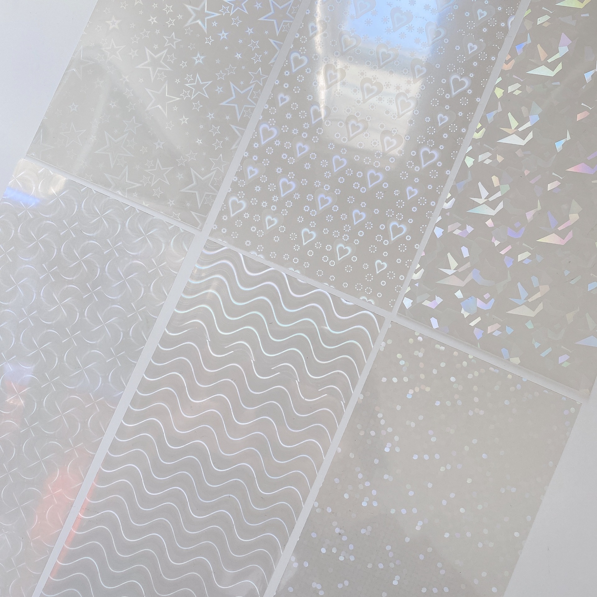 Polaroid foto brillante película láser etiqueta Gu Chuck película álbum de fotos estrella persiguiendo DIY etiqueta transparente