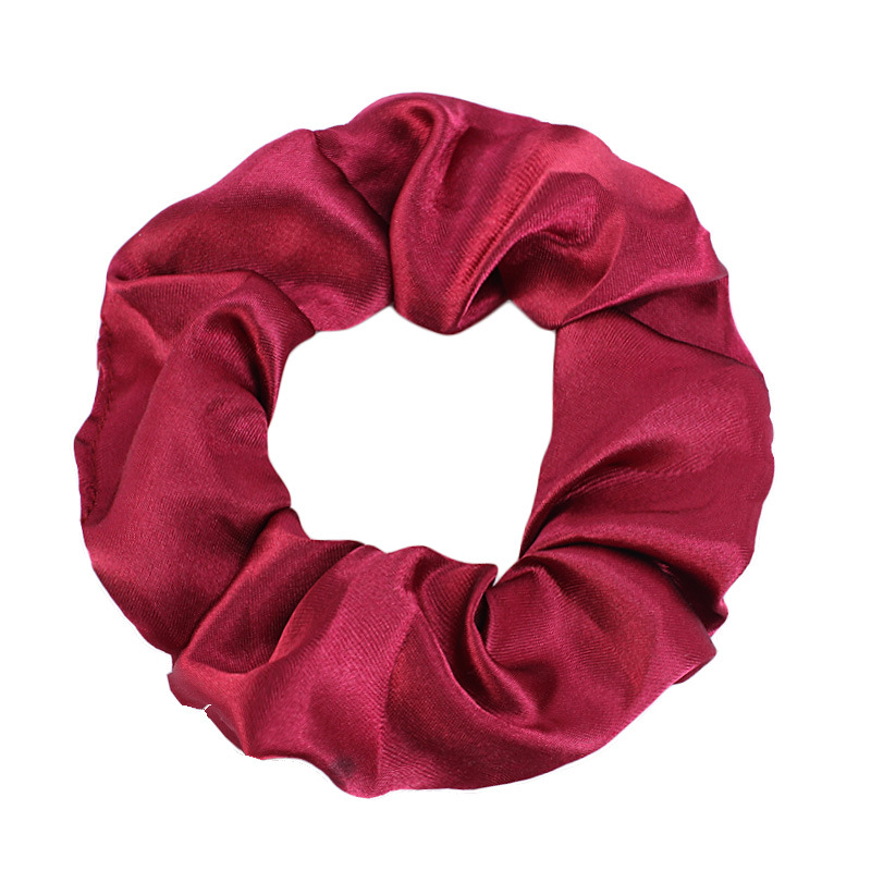 7g Weight Hair Tie Hair Accessories Type 1 Piece Quantity Holiday, Daily Occasion satin Material Solid Color Pattern Women's Gender Simple Style, Classic Style Style Women's Simple Style Classic Style Solid Color Satin Hair Tie 5
