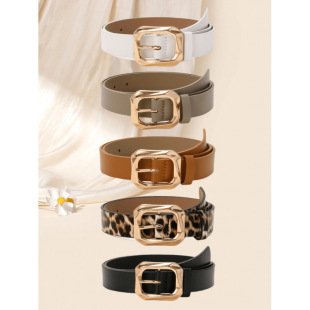 M 76280 PU Pin Buckle Women's Belt PU ᘿ��b�Ů�����羳