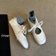 ZA2025 New Flat Ballet Shoes British Style Lace-up Loafers Round-toe Mary Jane Shoes Women's Shallow Mouth Shoes
