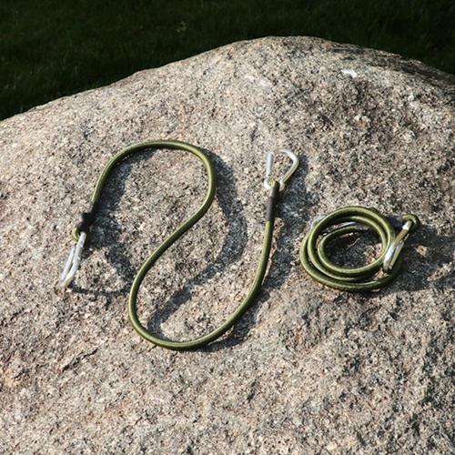 Outdoor carabiner 8mm elastic rope elastic band tent strapping camping clothesline luggage bundling straps