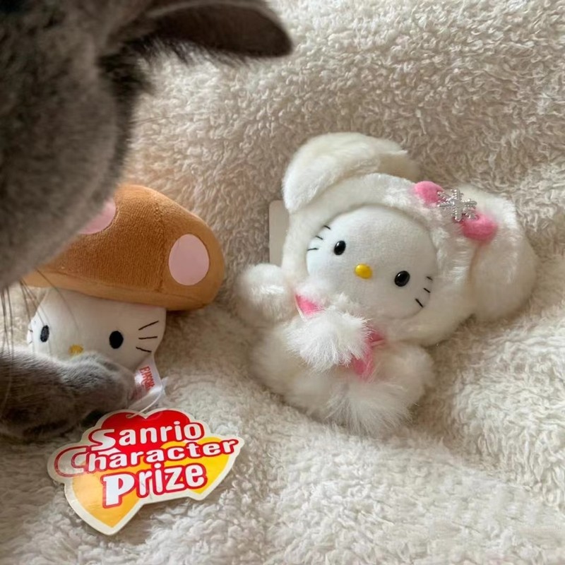 白色小兔薰衣草hellokitty猫包包挂件书包公仔玩偶可爱小饰品包挂|undefined