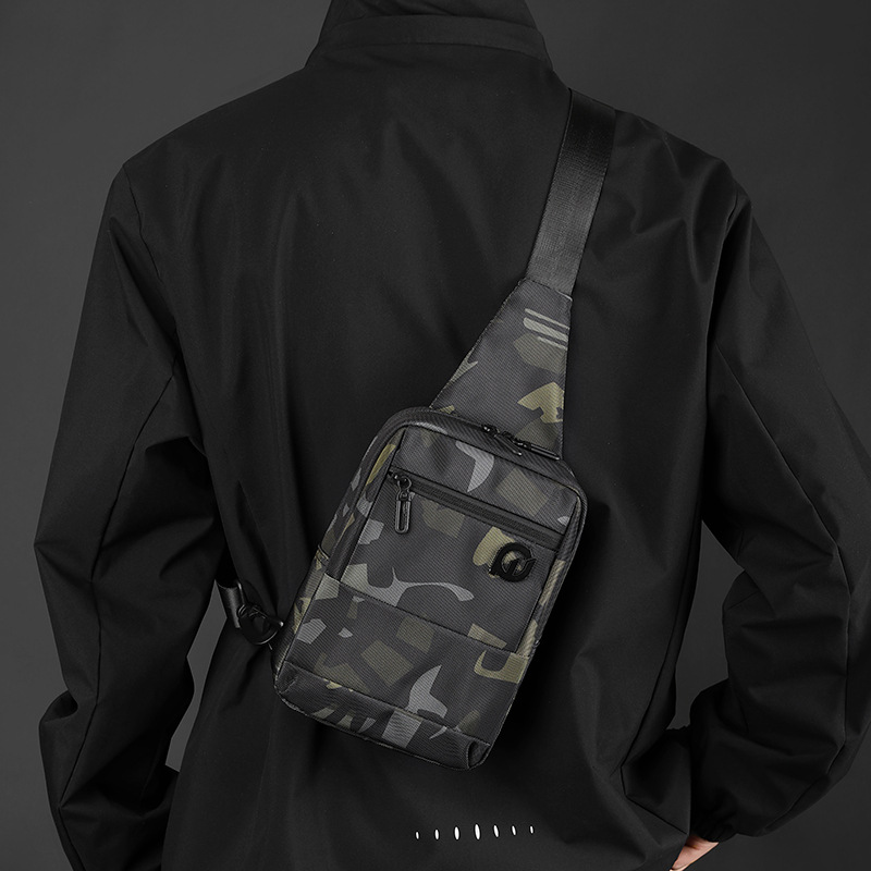 WEPOWER nuevo tipo de bolso de pecho simple, bolso de hombro de hombre, bolso de hombro de gran capacidad, bolso de hombro casual