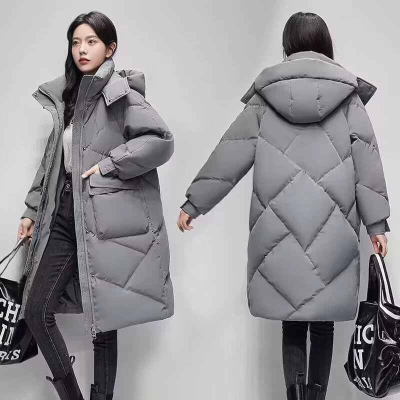 Бренд 1 Тренд длинная пуховик oversize западный стиль, мультицветные варианты